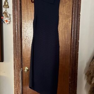 STAUD Navy Blue Sweeter Dress